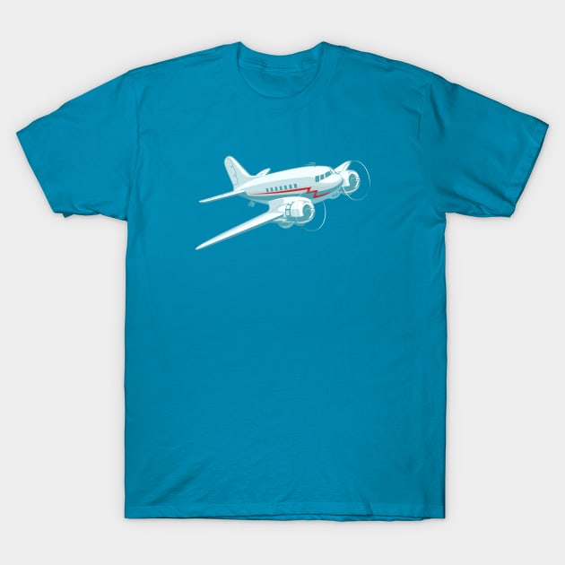 Cartoon airplane T-Shirt by Mechanik